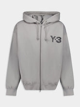 Y-3 Grey Zip-Up Hoodie