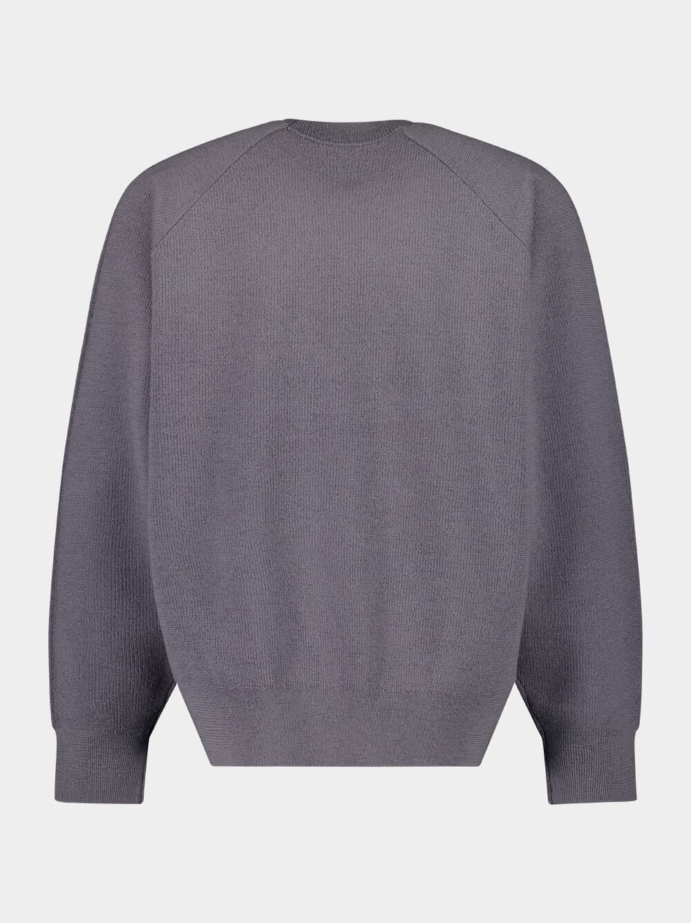 Grey 3S Knit Crew Sweater