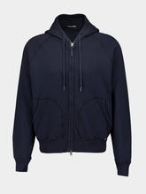 Tom Ford Navy Blue Zip-Up Hoodie