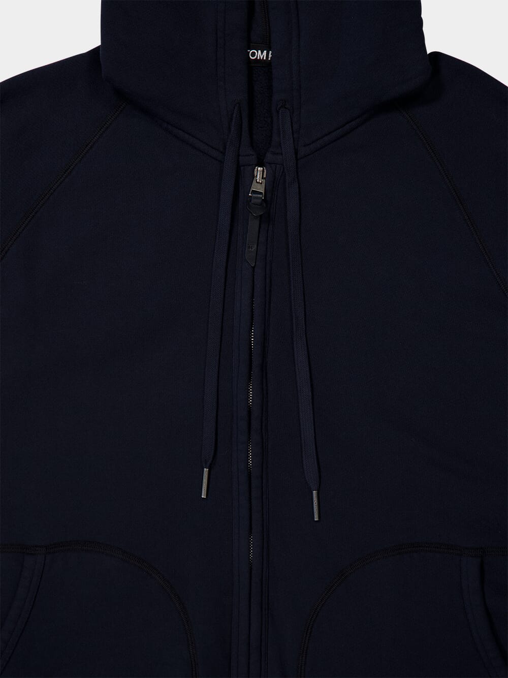 Navy Blue Zip-Up Hoodie