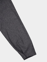Y-3 Grey Wool Logo Zip Hoodie