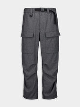 Y-3 Grey Wool Cargo Pants