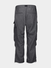 Y-3 Grey Wool Cargo Pants