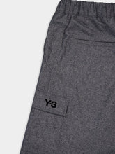Y-3 Grey Wool Cargo Pants