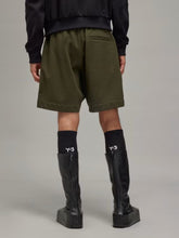 Y-3 Green French Terry Shorts