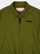 Marni Dusty Olive Wool Bomber Jacket