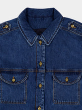 Blazé Milano Nariida Sapphire Sahariana Denim Jacket