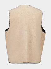 Blazé Milano Tatoosh Camel Gliss Reversible Shearling Gilet