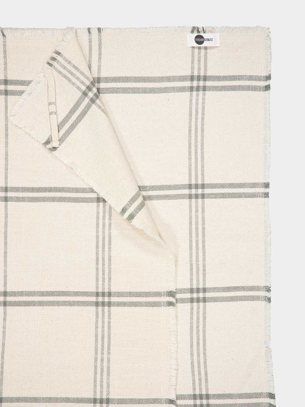 Checked Ecru Kitchen Towel