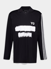Y-3 Black Graphic Logo Long Sleeve Top