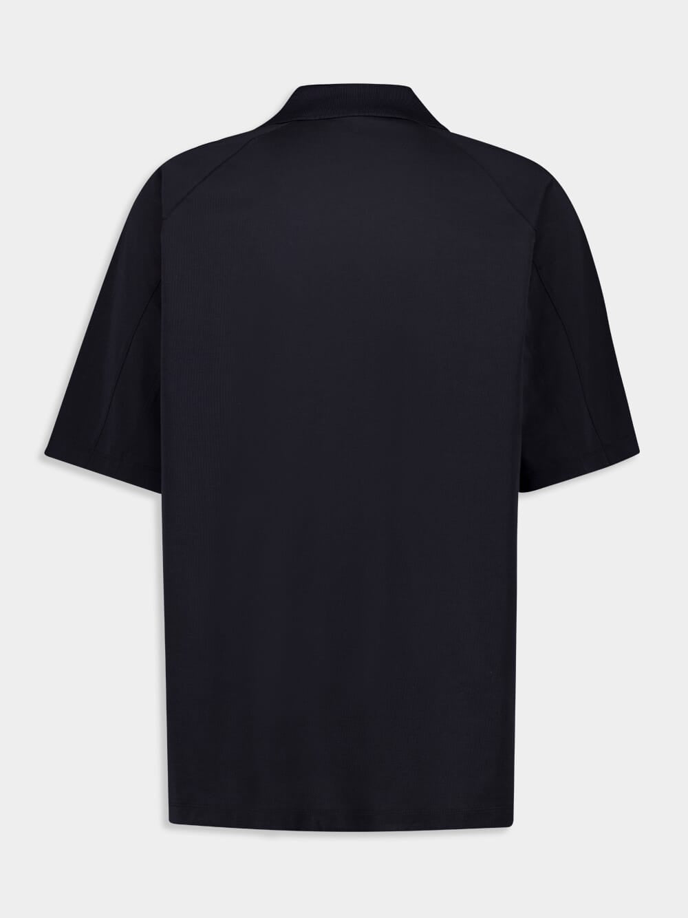 Black Cut Line Short Sleeve T-Shirt