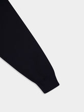 Y-3 Black Zip-Up Hooded Sweatshirt