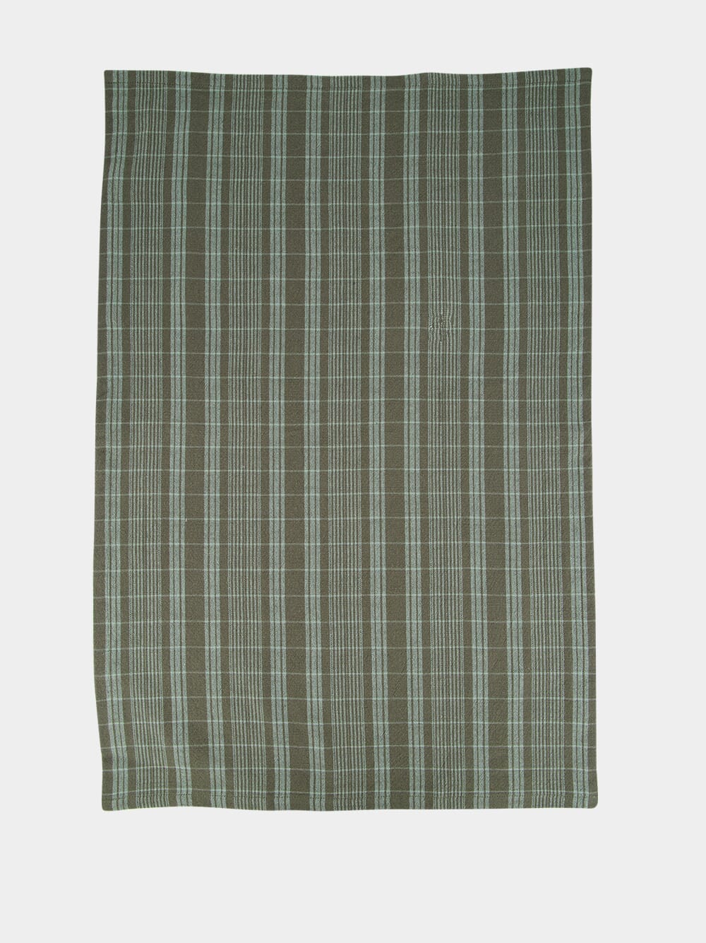 Dark Green and Sage Checked Kitchen Towel