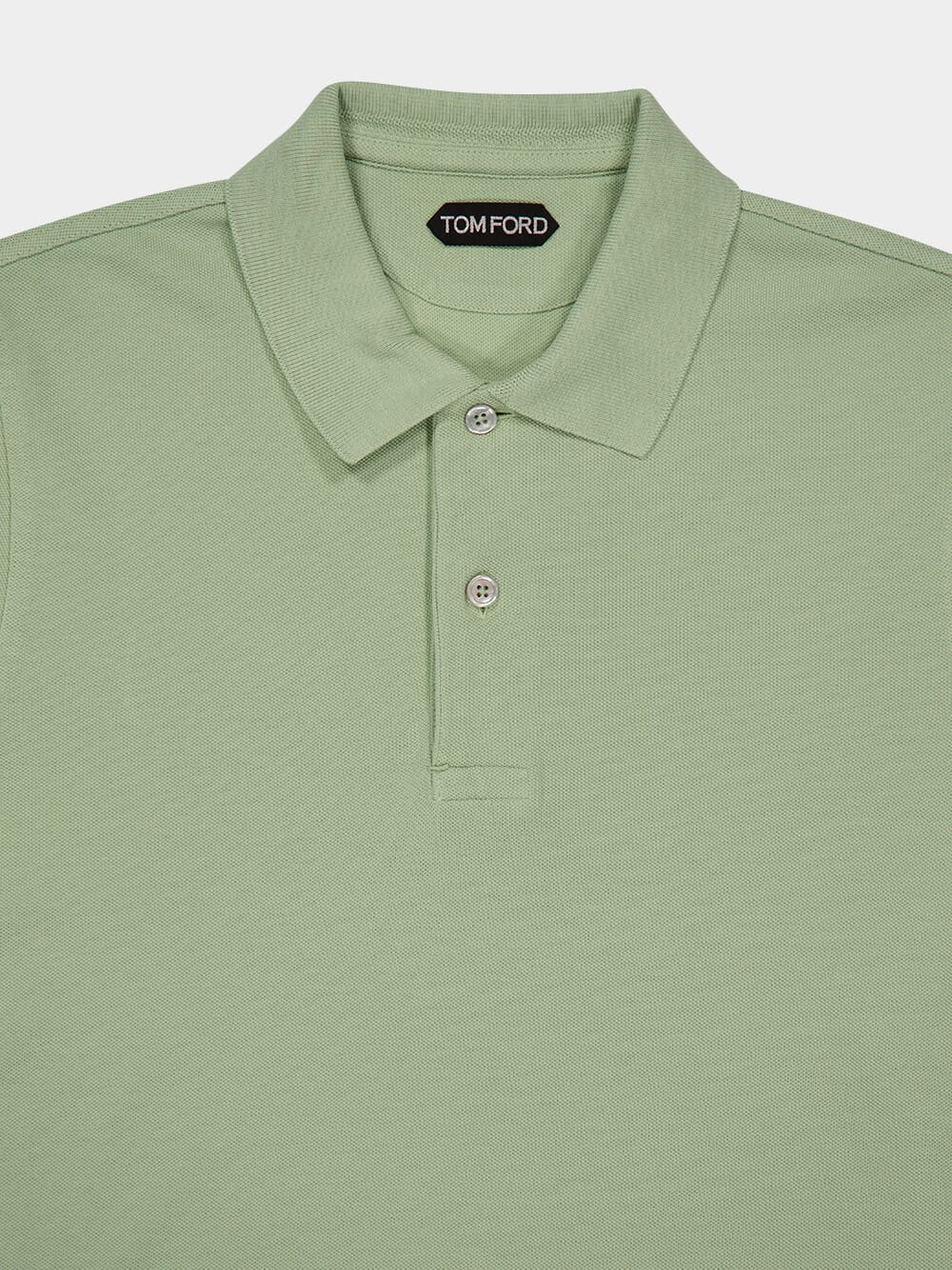 Light Green Tennis Piqué Polo Shirt