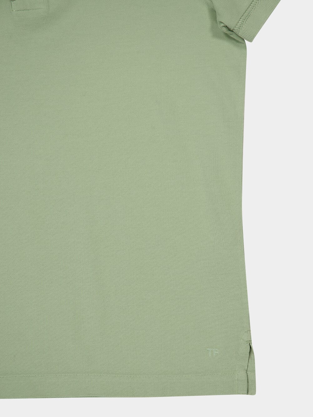 Light Green Tennis Piqué Polo Shirt