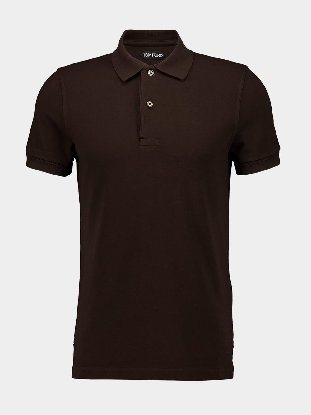 Dark Brown Piqué Polo Shirt