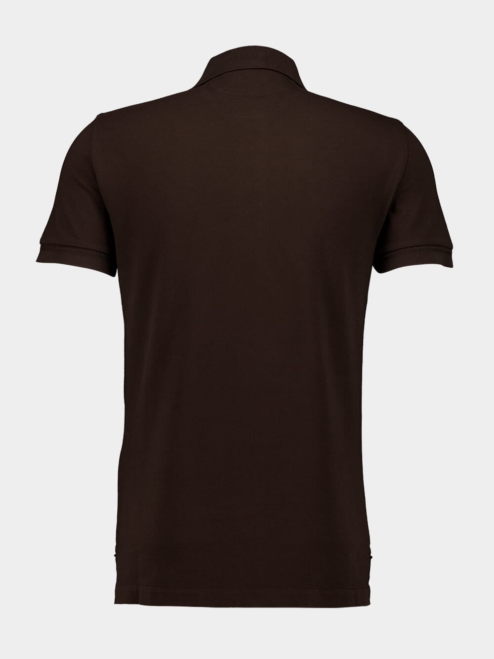 Dark Brown Piqué Polo Shirt