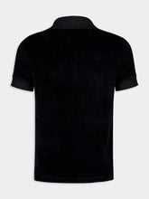 Tom Ford Black Modal Velour Polo Shirt