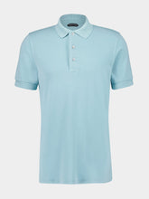 Tom Ford Dusty Blue Piqué Polo