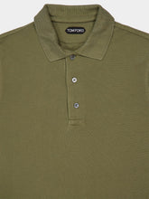 Tom Ford Pale Army Green Lyocell Polo Shirt