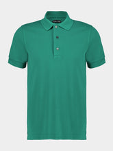 Tom Ford Clover Green Regular Fit Short-Sleeve Piqué Polo Shirt