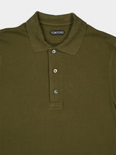 Tom Ford Teak Green Piquet Polo Shirt