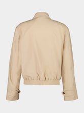 Marni Cream Light Wool Blend Zip Jacket