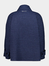 Marni Blue Checked Virgin Wool Buttoned Jacket