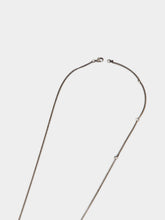 Lemaire Silver and Brown Brush Pendant Necklace