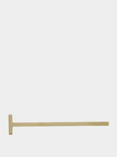 Tom Ford Pale Gold Silver T Pin Brooch