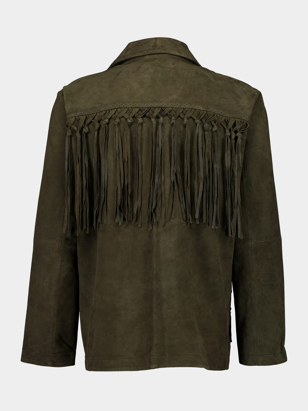 Khaki Green Fringe Jacket