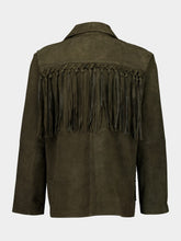 Baziszt Khaki Green Fringe Jacket