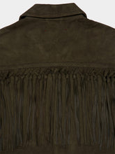 Baziszt Khaki Green Fringe Jacket