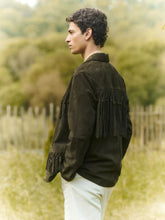 Baziszt Khaki Green Fringe Jacket