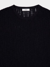 Commas Black Pointelle Knit T-Shirt