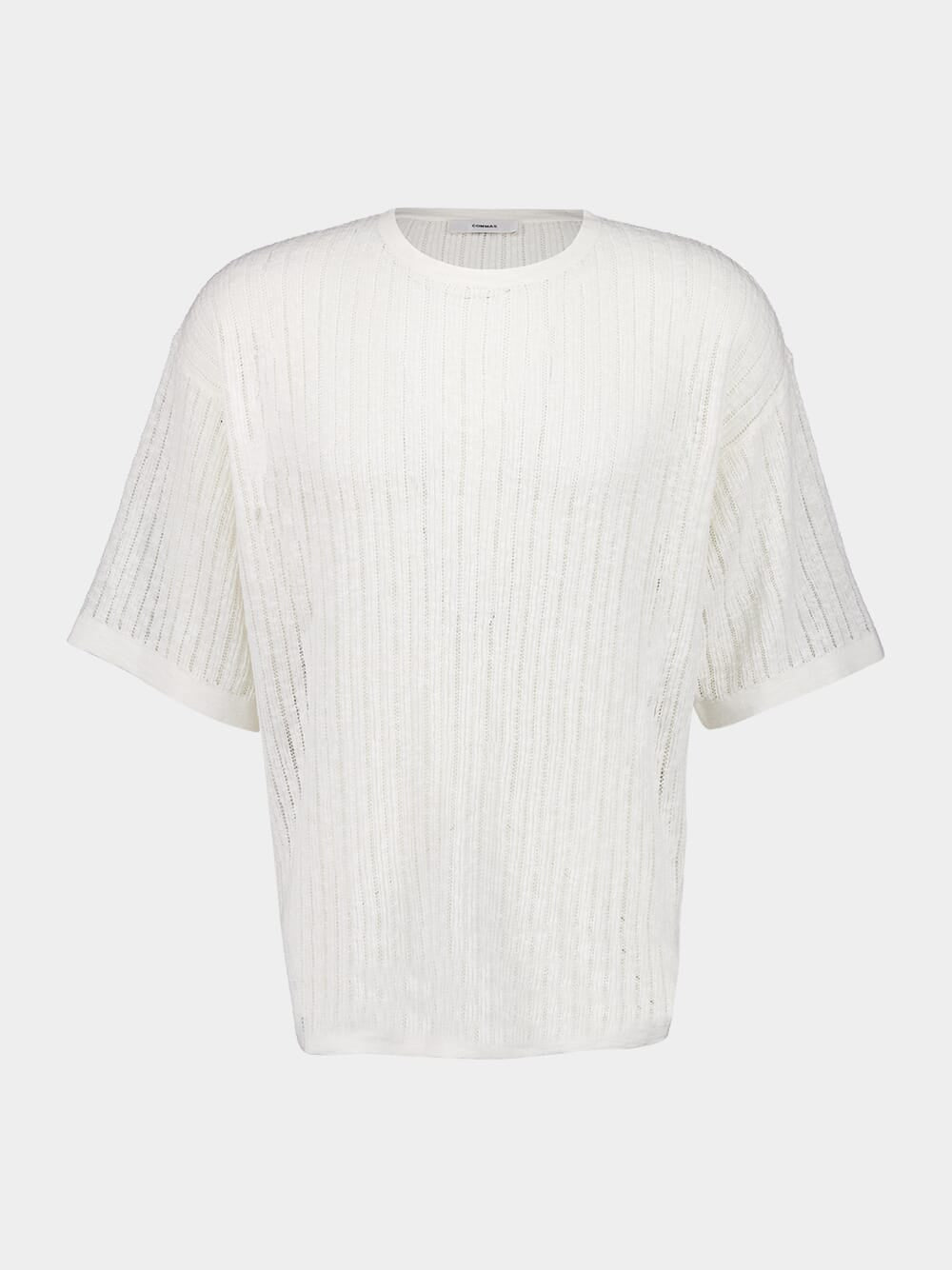 Off-White Pointelle Knit T-Shirt