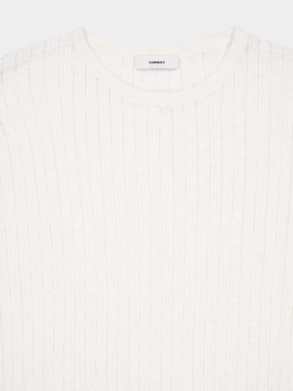 Off-White Pointelle Knit T-Shirt