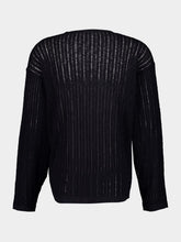 Commas Black Pointelle Knit Sweater