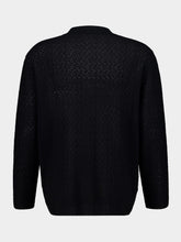 Commas Black Long Sleeve Buttoned Knit Cotton Shirt