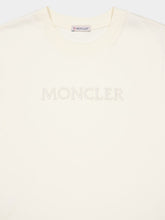 Moncler Ivory Tonal Logo T-Shirt