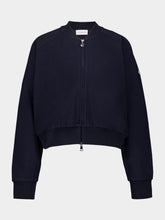 Moncler Navy Cotton Zip-Up Jacket