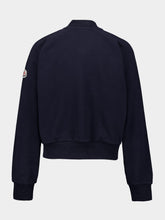 Moncler Navy Cotton Zip-Up Jacket
