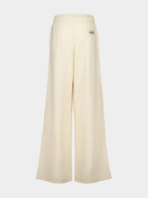 Moncler Beige Wide-Leg Cotton Track Pants