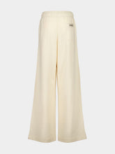 Moncler Beige Wide-Leg Cotton Track Pants