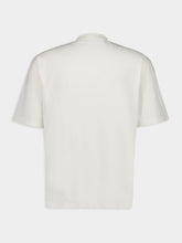 Stone Island Ivory Organic Cotton T-Shirt with Compass Patch