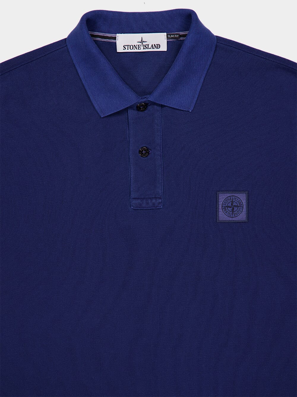 Marine Blue Slim Fit Compass Polo Shirt