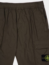 Stone Island Military Green Stretch Cotton Cargo Trousers