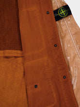 Stone Island Sienna Brown Glossy Cotton Utility Jacket