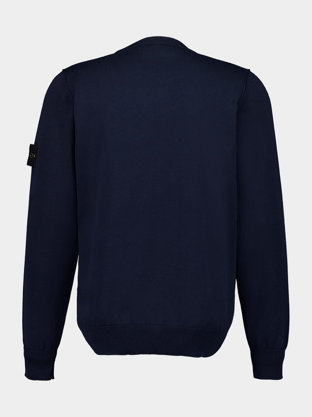 Navy Blue Compass Patch Crewneck Jumper