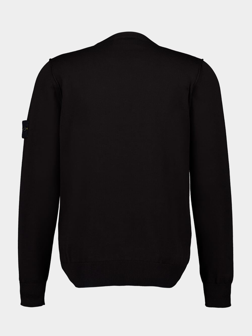 Black Compass Patch Crewneck Jumper